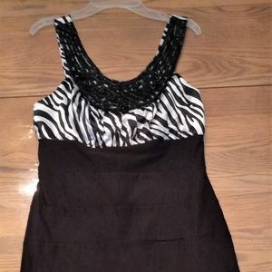 Zebra homecoming Dress